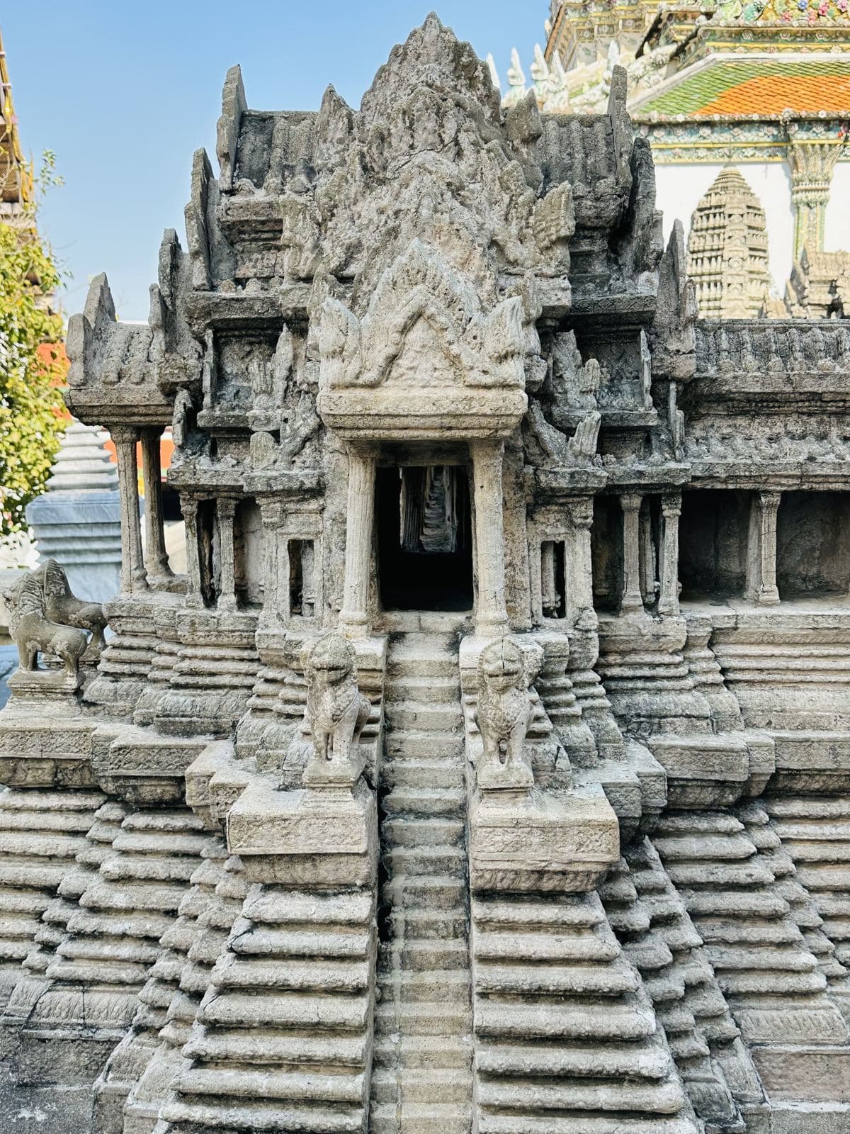 The stone model of Angkor Wat