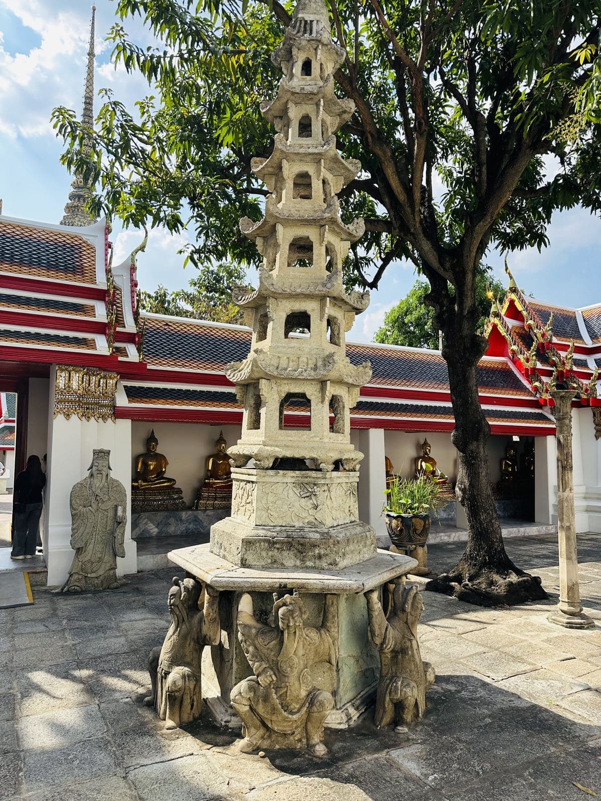 A stone pagoda at Wat Pho