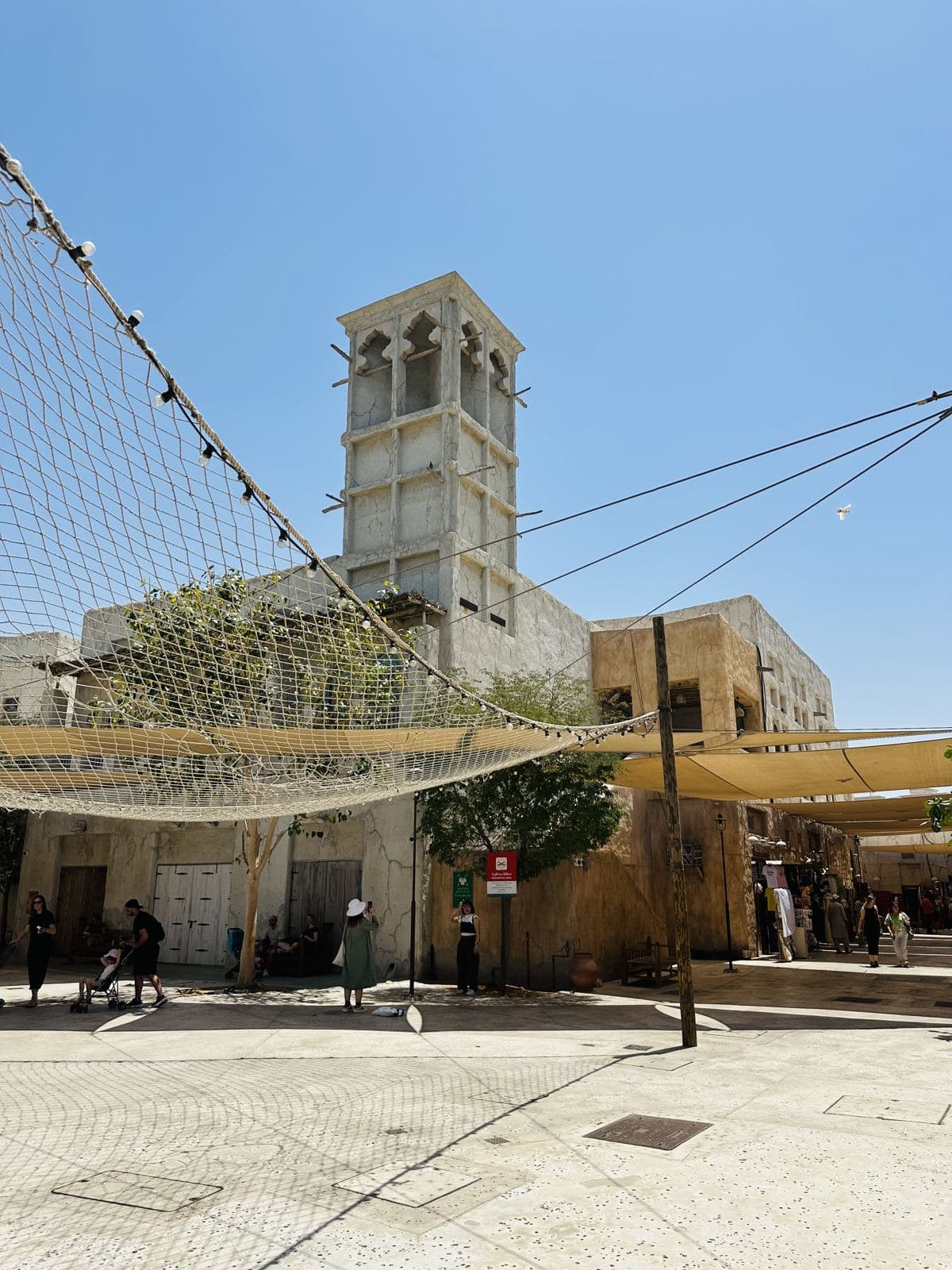 A shaded square in the Al Fahidi quarter