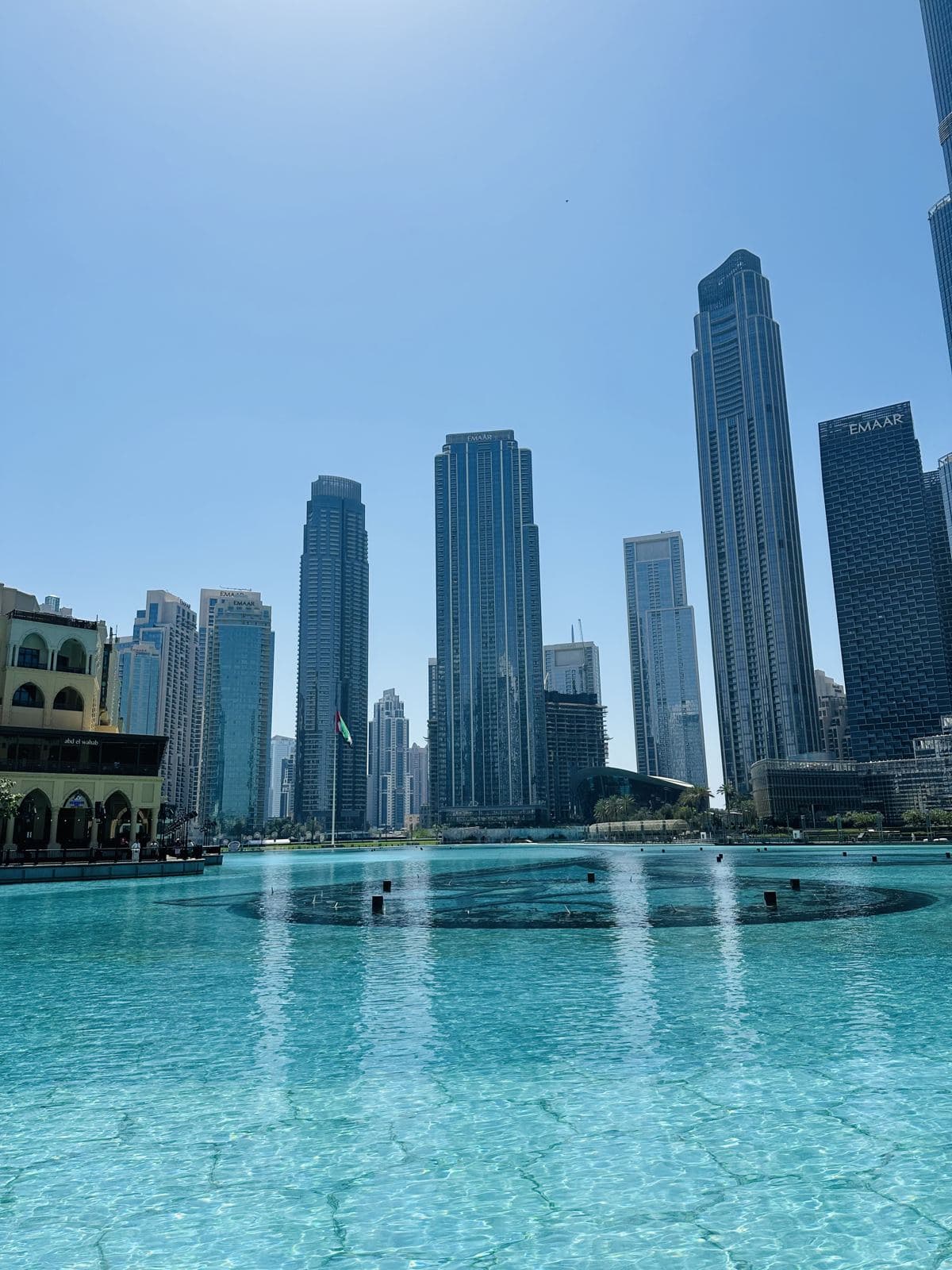 Burj Lake and the Downtown Dubai towers