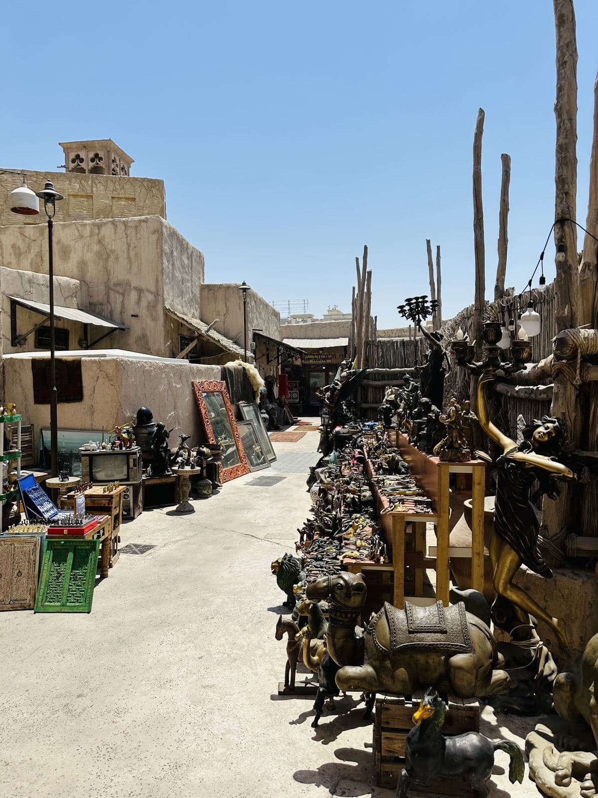 An antiques-lined lane near the souk