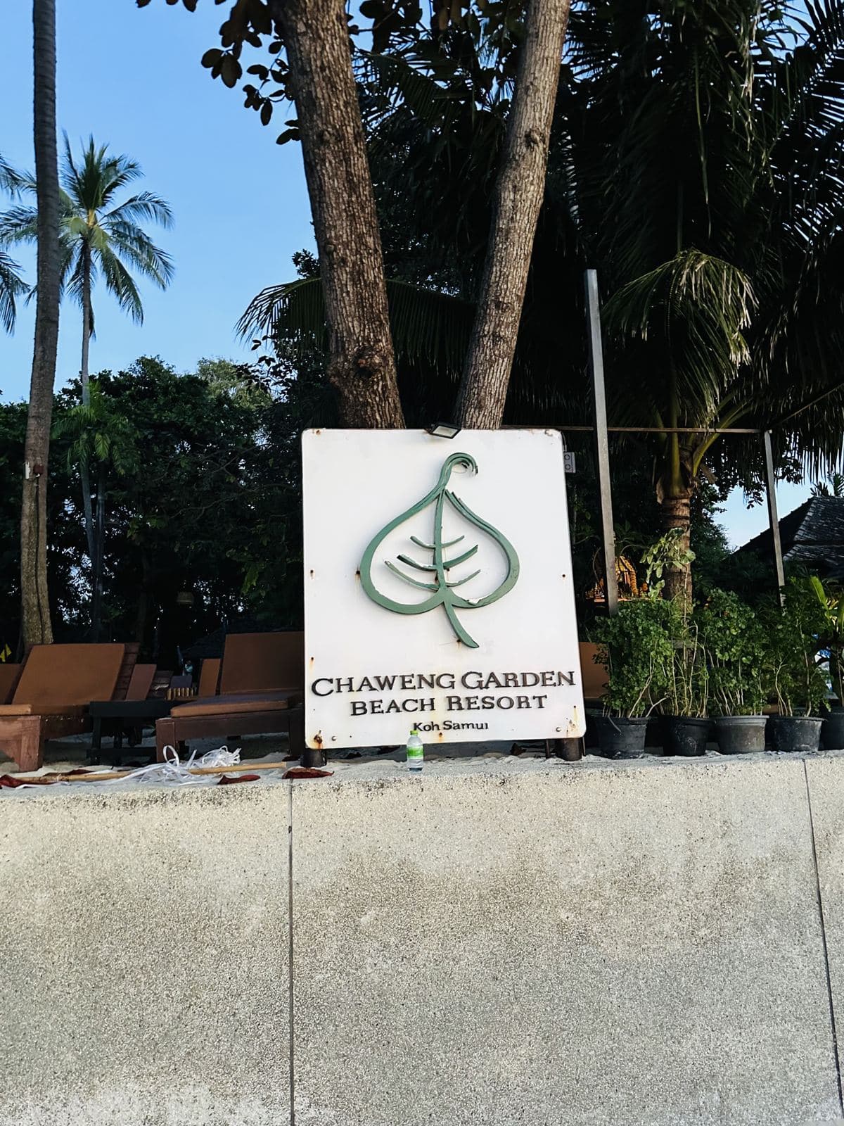 The Chaweng Garden Beach Resort sign