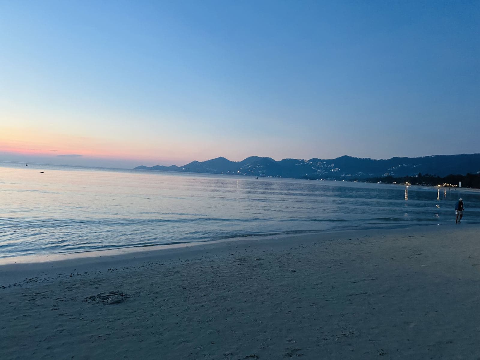 The beach at twilight