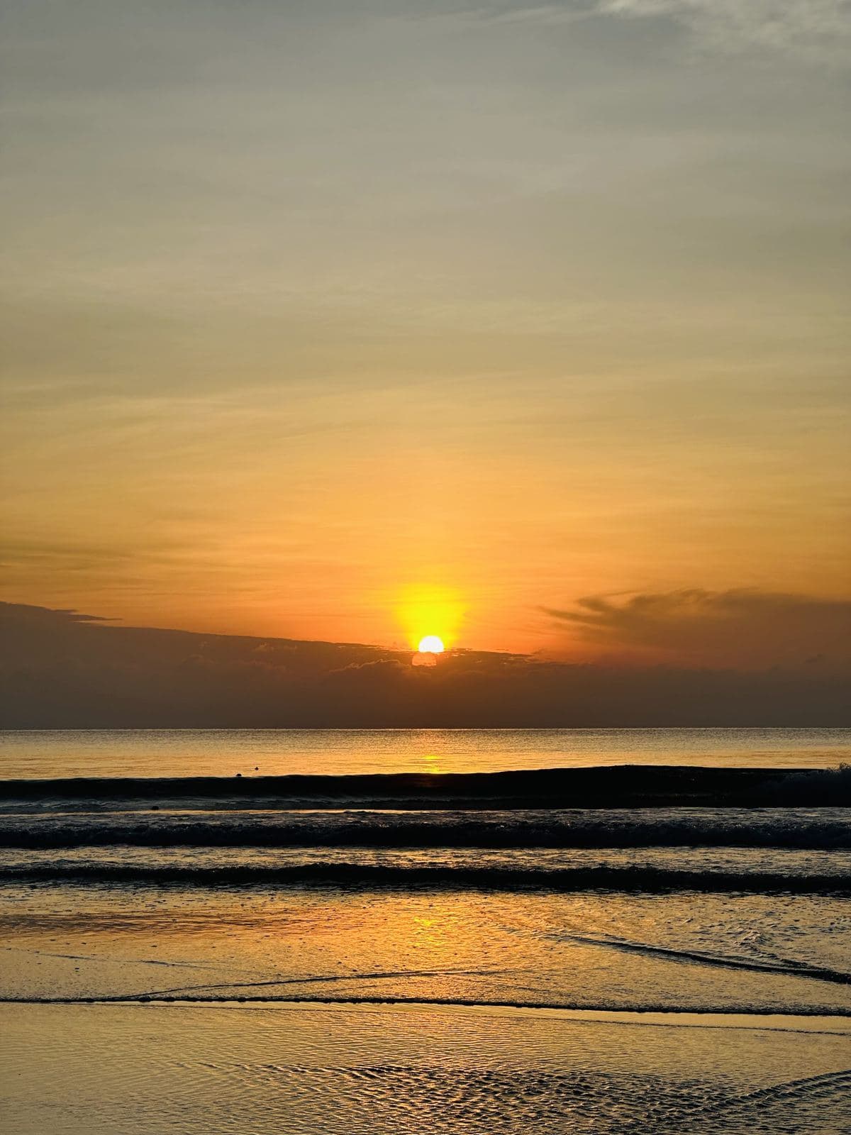 Golden sunrise over the Gulf